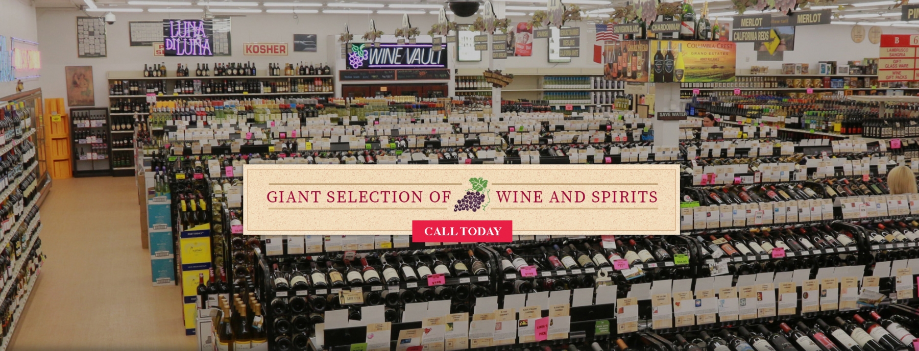 Overview Giant Slection of Wine & Spirits